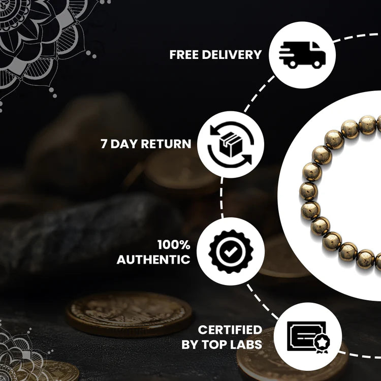 Pyrite Stone Healing Bracelet