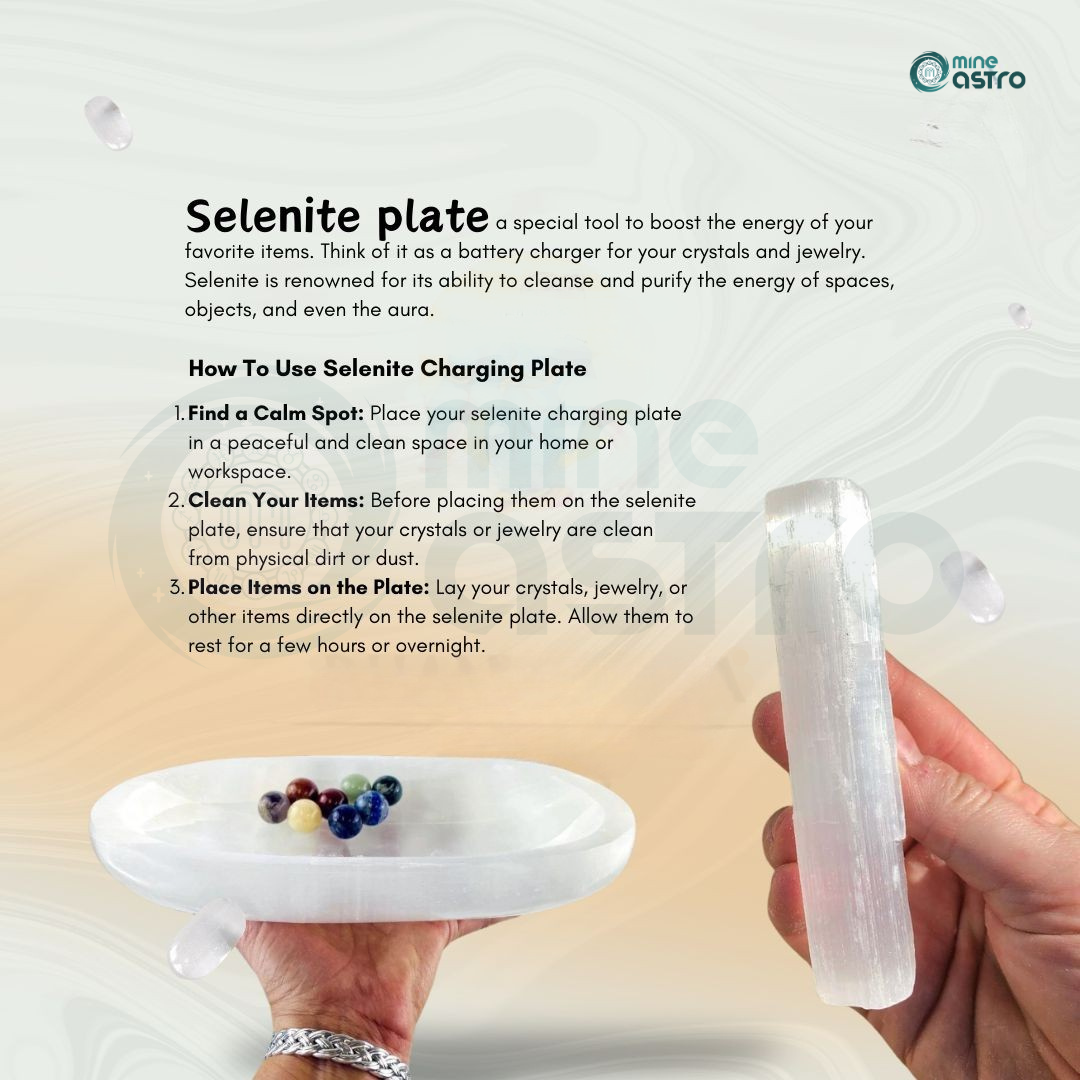 Selenite Crystal Recharging Plate