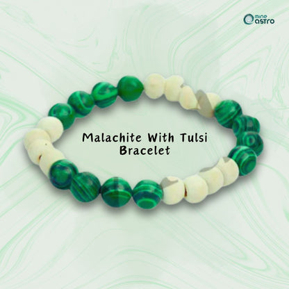 Malachite With Tulsi Bracelet