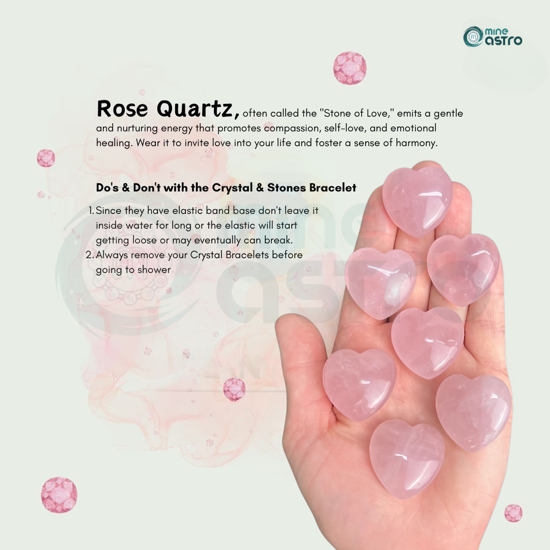 Rose quartz stone